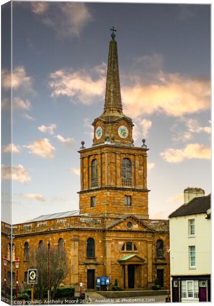 Holy Cross Church,Daventry Canvas Print by Anthony Moore