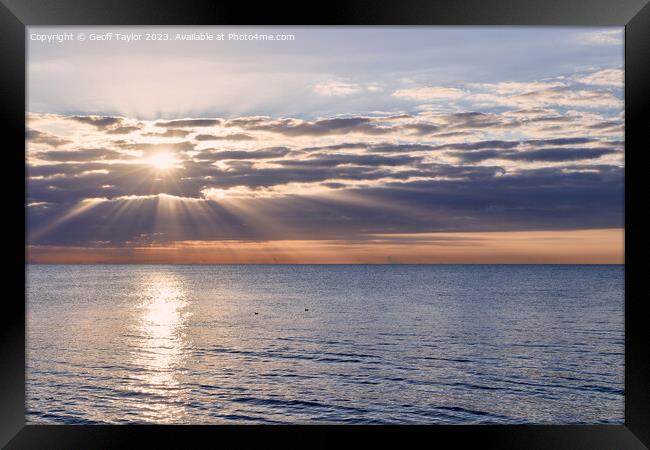 Ray of light Framed Print by Geoff Taylor
