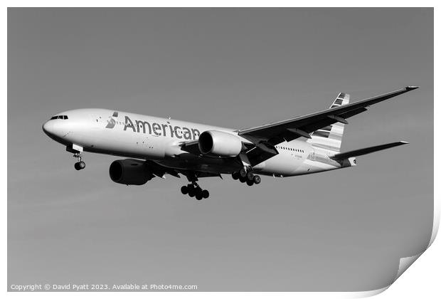 American Airlines Boeing 777-223    Print by David Pyatt