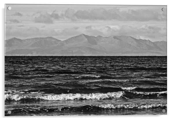 Goat Fell, Isle of Arran viewed from Troon Acrylic by Allan Durward Photography