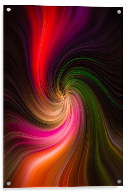 Twirl and Swirl in Portrait Format  Acrylic by Antonio Ribeiro