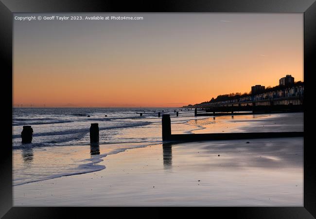 Boxing day sunset Framed Print by Geoff Taylor