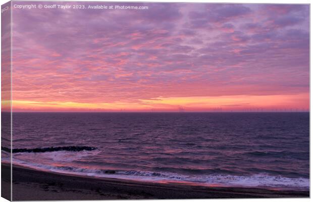 Red sky in the morning Canvas Print by Geoff Taylor