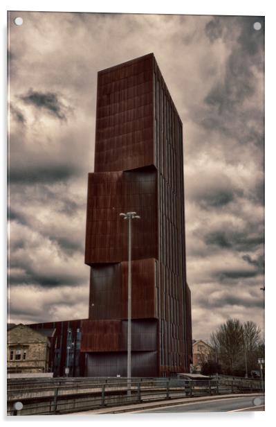 Broadcasting Tower, Leeds Acrylic by Glen Allen
