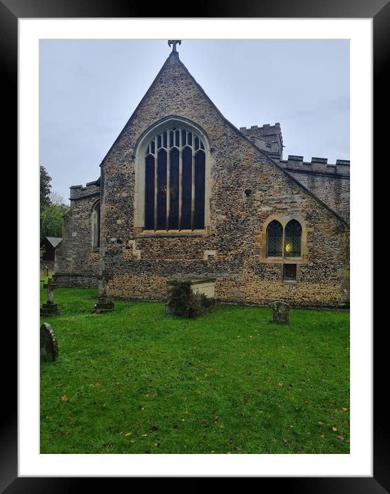 St Marys Church in Linton Framed Mounted Print by Simon Hill