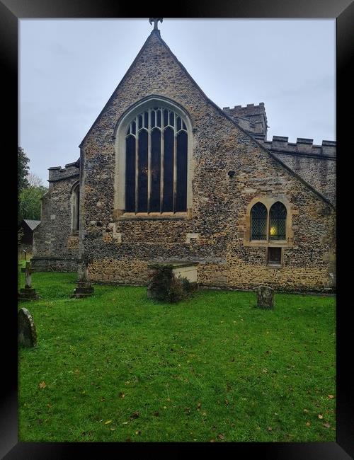 St Marys Church in Linton Framed Print by Simon Hill