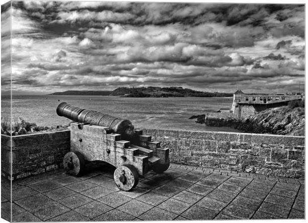 Cannon Lookout, Plymouth Hoe Canvas Print by Darren Galpin