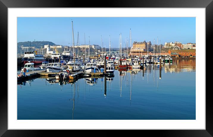 Scarborough Harbour Panorama Framed Mounted Print by Darren Galpin