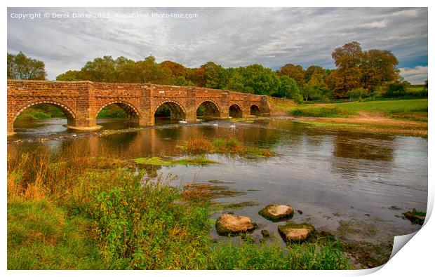 Ancient Beauty Whitemill Bridge Print by Derek Daniel