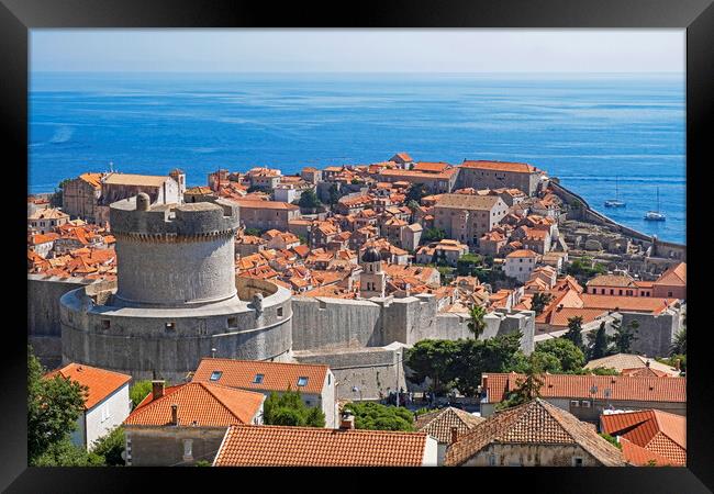 City Dubrovnik in Croatia Framed Print by Arterra 