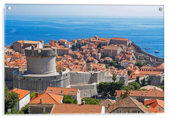 City Dubrovnik in Croatia Acrylic by Arterra 