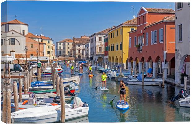 Canal Vena at Chioggia, Italy Canvas Print by Arterra 