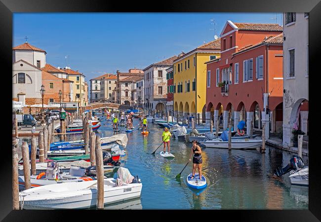 Canal Vena at Chioggia, Italy Framed Print by Arterra 