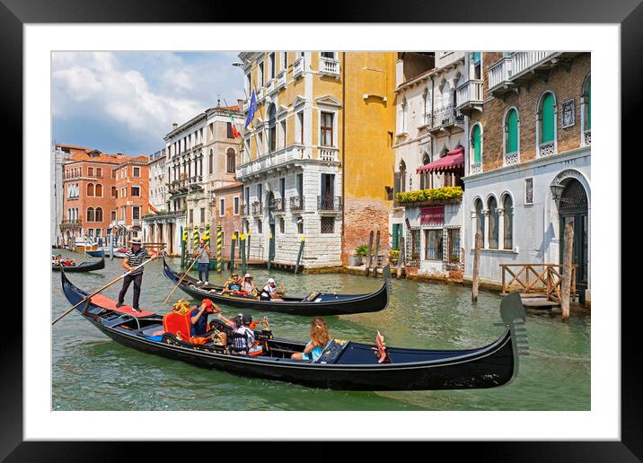 Grand Canal in Venice Framed Mounted Print by Arterra 