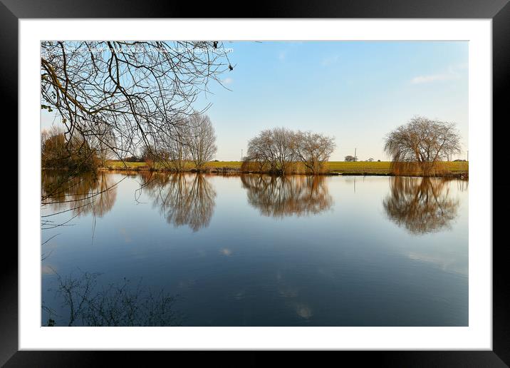 Reflections Framed Mounted Print by Geoff Taylor