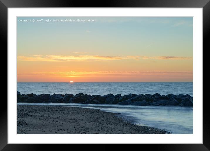 A new day dawns Framed Mounted Print by Geoff Taylor
