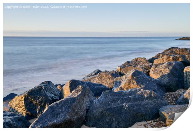 Rocks at the Haven Print by Geoff Taylor