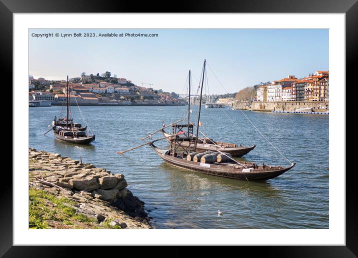 Douro River Porto Framed Mounted Print by Lynn Bolt