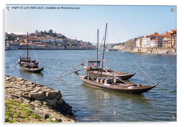 Douro River Porto Acrylic by Lynn Bolt