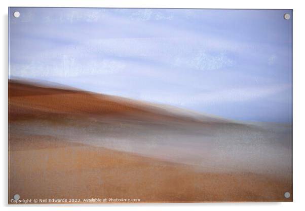 Abstract Beach Acrylic by Neil Edwards