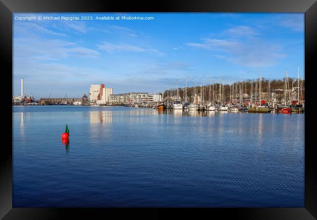 Flensburg, Germany - 03 March 2023: View of the historic harbour Framed Print by Michael Piepgras