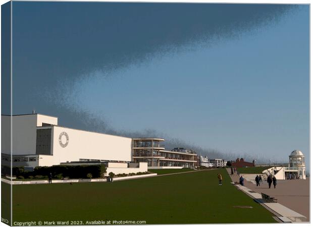 Modernist Vibes in Bexhill. Canvas Print by Mark Ward