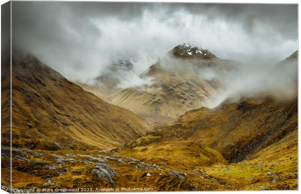 Obscured By Clouds Canvas Print by Mark Greenwood