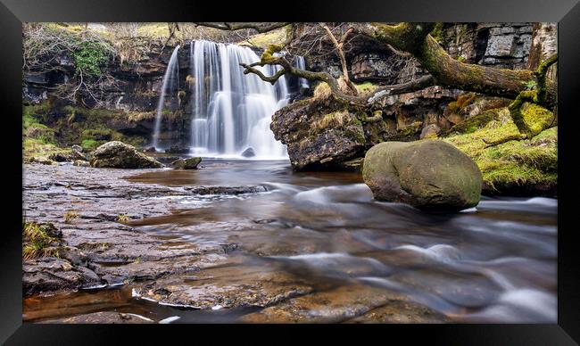 East Gill Force Keld Framed Print by Tim Hill