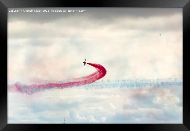 Red arrows Framed Print by Geoff Taylor