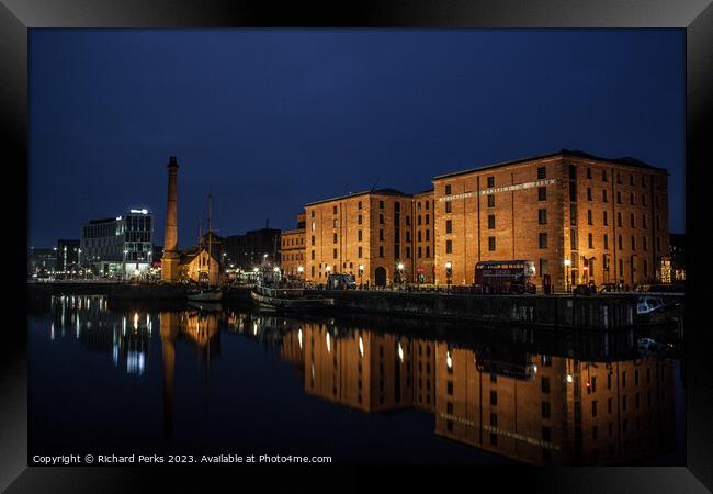 Albert Dock and Pump House Liverpool Framed Print by Richard Perks