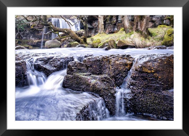 East Gill Force Waterfall  Framed Mounted Print by Tim Hill