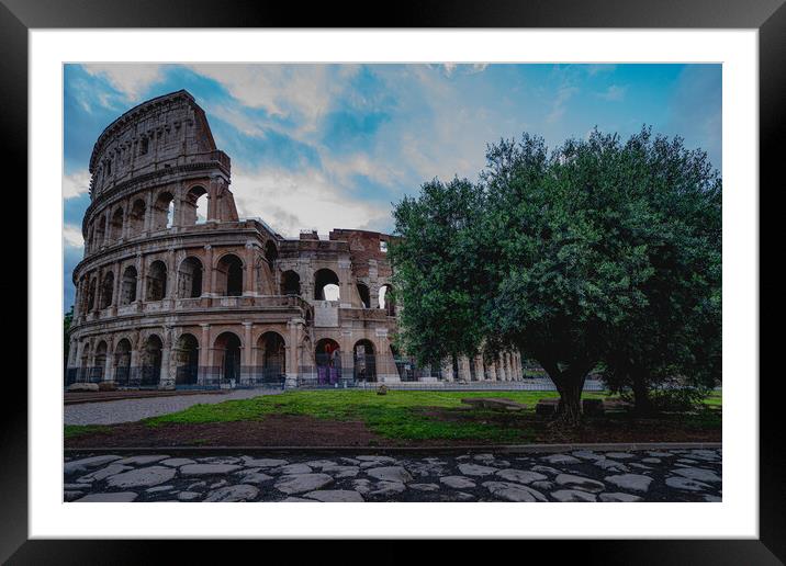 A Coliseum Morning Framed Mounted Print by Chris Lord
