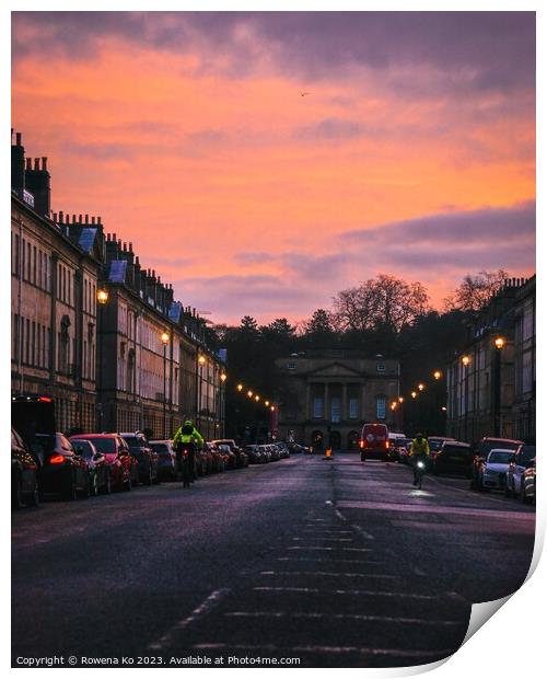 Sunrise at the Great Pulteney Street  Print by Rowena Ko