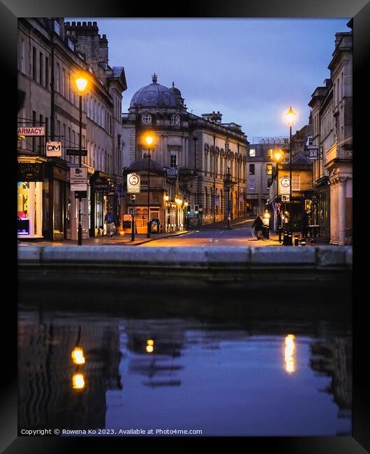 Early morning at the Pulteney Bridge Framed Print by Rowena Ko