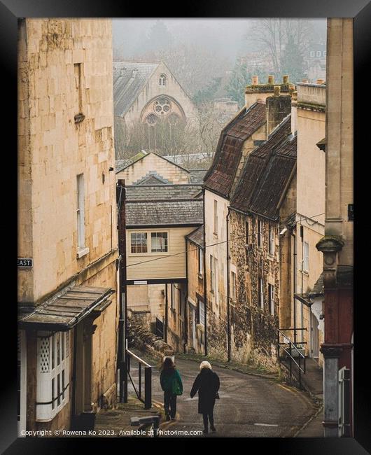 Walking through Nelson Place Framed Print by Rowena Ko