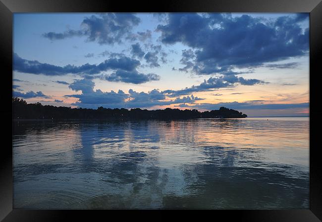 South shore of Lake Simcoe Framed Print by Renato Serpe