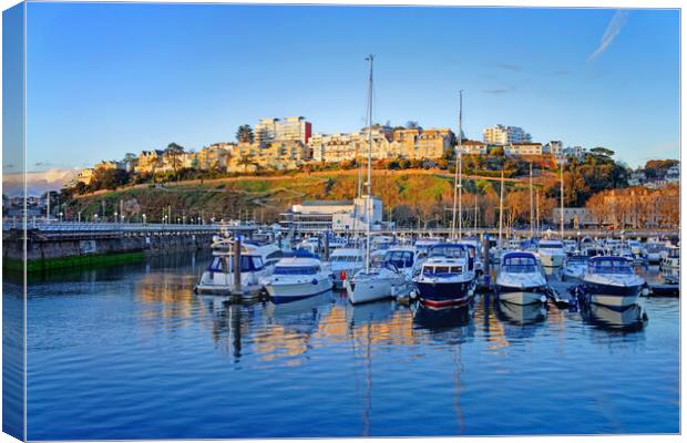 Torquay Marina View Canvas Print by Darren Galpin