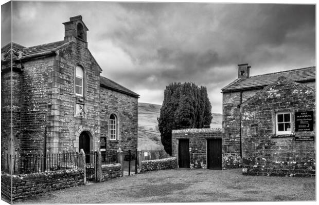 Keld Old School Black and White Canvas Print by Tim Hill