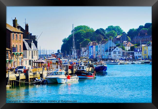Weymouth Harbour Framed Print by Alison Chambers