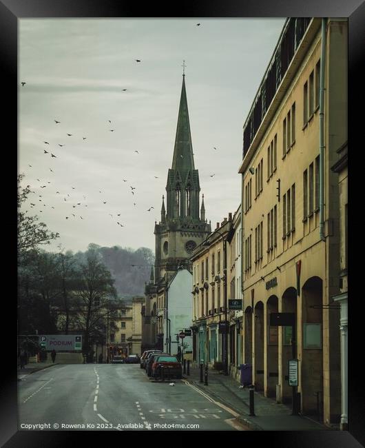 St Michael's Church on Walcot Street  Framed Print by Rowena Ko