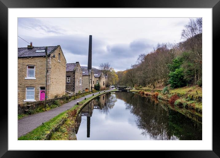 Serene Beauty on Rochdale Canal Framed Mounted Print by Steve Smith