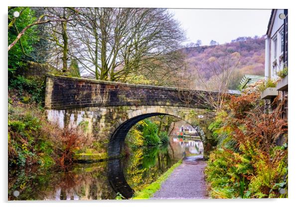 Hebden Bridge West Yorkshire Acrylic by Steve Smith