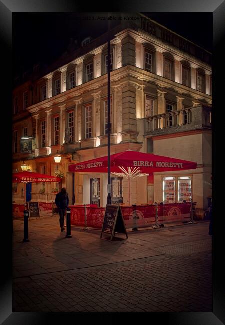 The Theatre Royal Bath at night Framed Print by Duncan Savidge