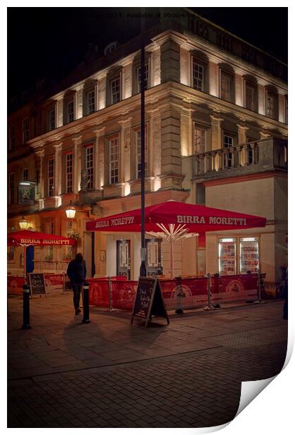 The Theatre Royal Bath at night Print by Duncan Savidge