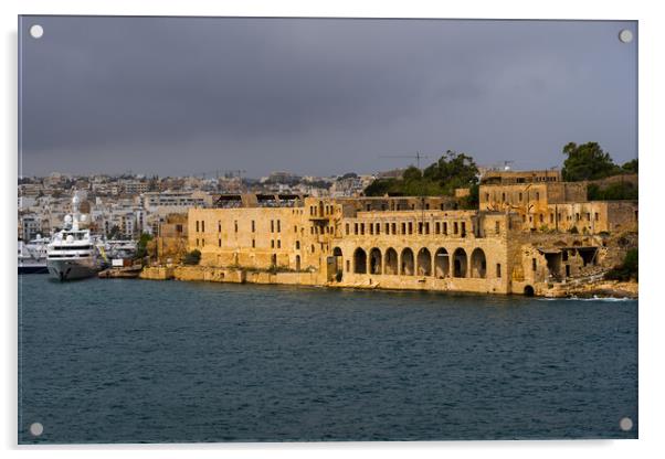 Lazzaretto of Manoel Island in Malta Acrylic by Artur Bogacki