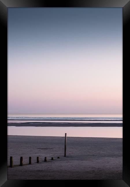 West Wittering Sundown Framed Print by Mark Jones