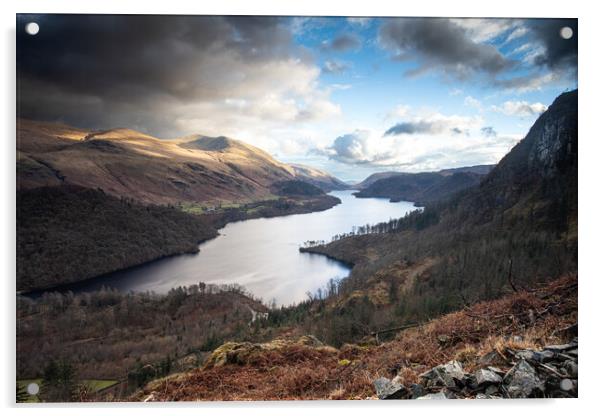 Unsettled Thirlmere Acrylic by Dan Kemsley