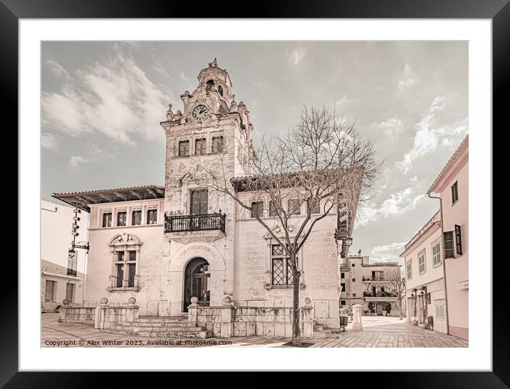 Ajuntament d’Alcúdia, Casa Consistoral  Framed Mounted Print by Alex Winter