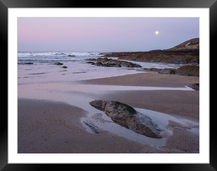 Croyde beach at Sunrise Framed Mounted Print by Tony Twyman