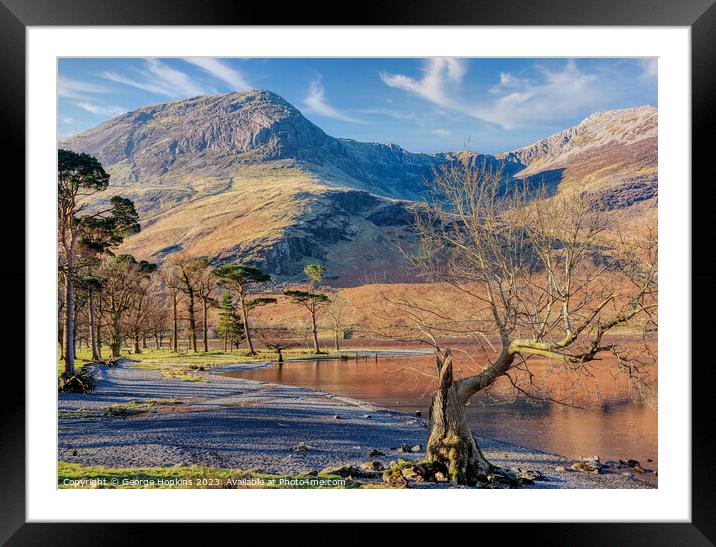Buttermere Lake Framed Mounted Print by George Hopkins